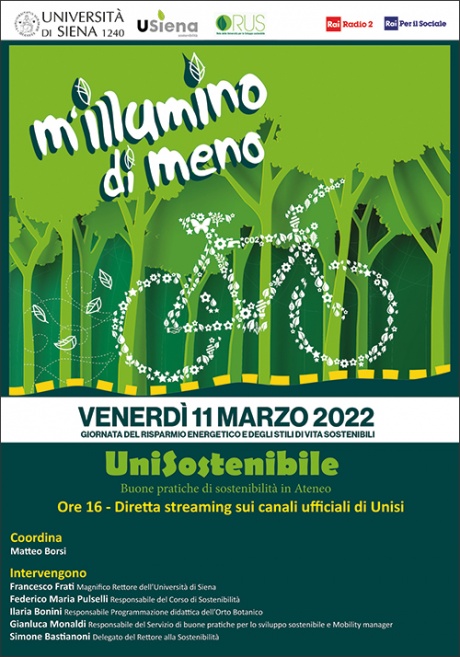 M'illumino di meno 2022 – UniSostenibile