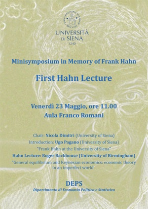 "First Hahn Lecture"