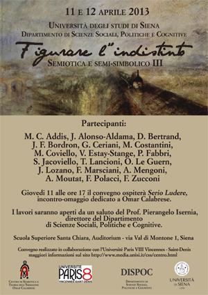 Locandina Figurare l'indistinto