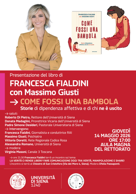Francesca Fialdini all’Università di Siena Francesca Fialdini all’Università di Siena