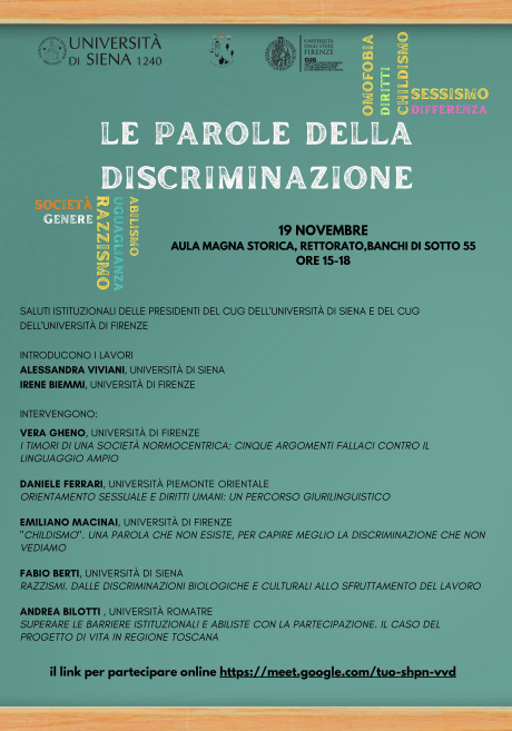 Le parole della discriminazione