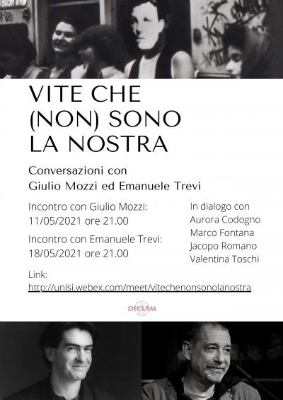 Ciclo di incontri "Vite che (non) sono la nostra" Ciclo di incontri "Vite che (non) sono la nostra"