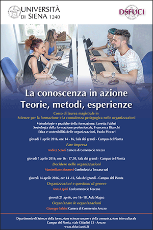 "La conoscenza in azione. Teorie, metodi, esperienze" "La conoscenza in azione. Teorie, metodi, esperienze"