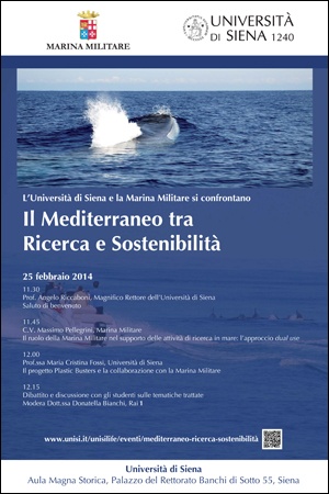 Locandina "Il Mediterraneo tra Ricerca e Sostenibilità"