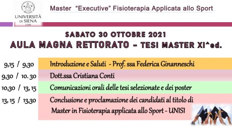 Graduation Day master executive in Fisioterapia applicata allo sport