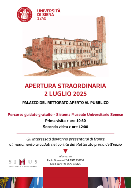 Visite guidate al palazzo del Rettorato. 2 luglio 2025, Palio di Siena