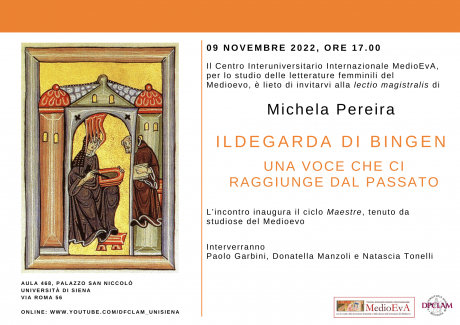 lectio magistralis "Ildegarda di Bingen. Una voce he ci raggiunge dal passato"