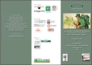 convegno La grande guerra in provincia