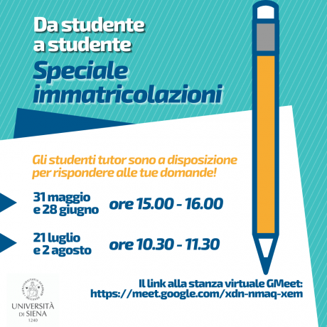  Da studente a studente. Speciale immatricolazioni