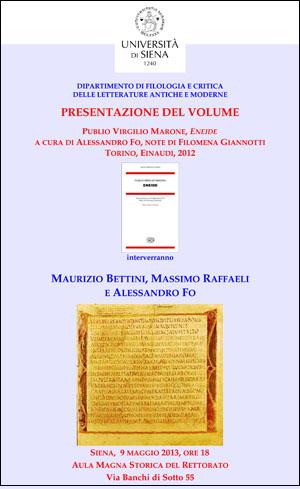 Locandina volume Eneide