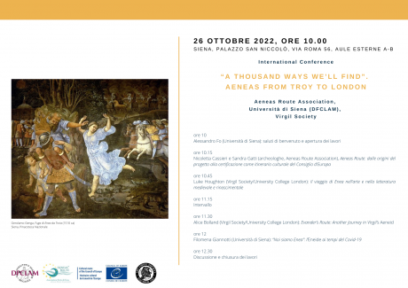 Conferenza internazionale "A Thousand Ways We'll Find. Aeneas from Troy to London”