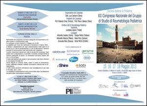 Locandina convegno Reumatologia pediatrica