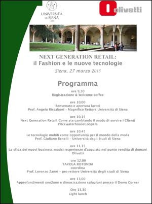 locandina workshop "Next generation retail"