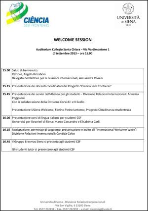 programma progetto Ciencias sem Fronteiras Italia 