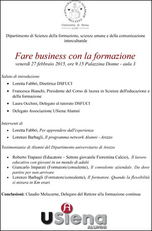 Fare business con la formazione