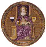  Immagine rielaborazione in materiale ceramico del logo dell'Università di Siena