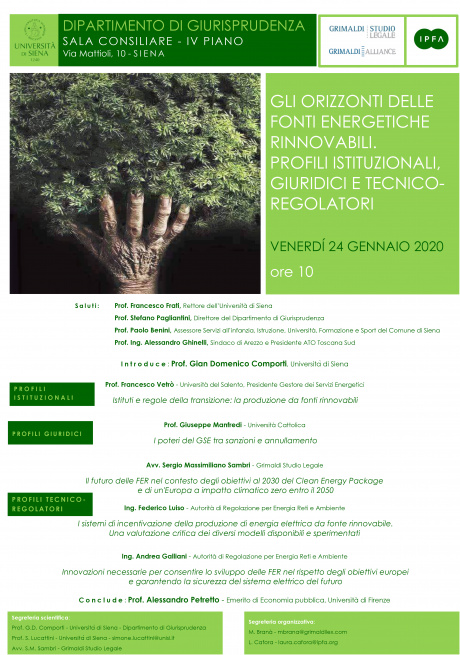 Seminario "Gli orizzonti delle fonti energetiche rinnovabili" Seminario "Gli orizzonti delle fonti energetiche rinnovabili"
