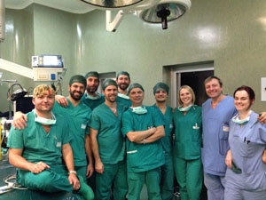 Il dottor Trabalzini e il suo staff