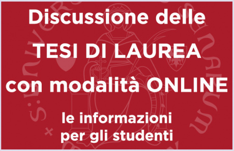 Discussione delle tesi on line: le informazioni per gli studenti Discussione delle tesi on line: le informazioni per gli studenti