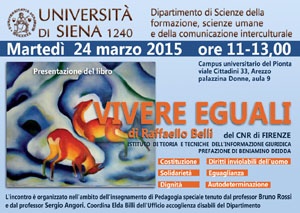 presentazione volume "Vivere eguali"