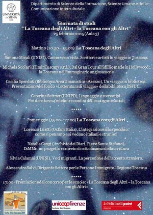 locandina "La Toscana degli Altri.La Toscana con gli Altri"