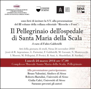 Locandina Pellegrinaio Santa Maria della Scala