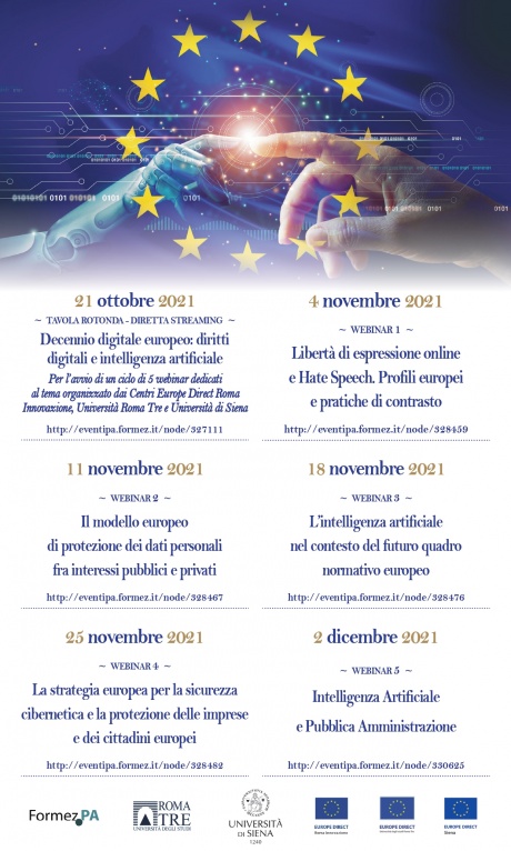 “Il decennio digitale europeo: diritti digitali e intelligenza artificiale” “Il decennio digitale europeo: diritti digitali e intelligenza artificiale”