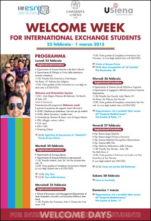 Welcome week Welcome week