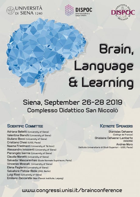 Conferenza "Brain, language & Learning"