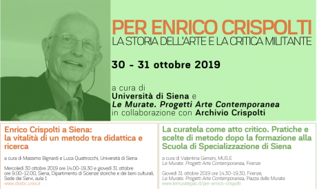"Per Enrico Crispolti. La storia dell’arte e la critica militante"