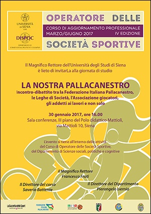 Giornata di studio "La nostra pallacanestro"