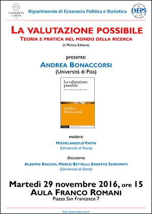  volume "La valutazione possibile"