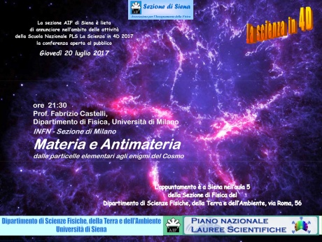 Materia e antimateria: dalle particelle elementari agli enigmi del cosmo