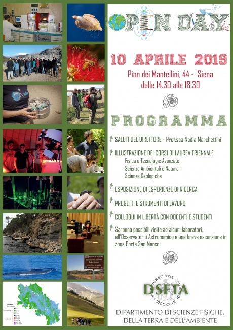 Open Day dipartimento di Scienze fisiche, della Terra e dell'Ambiente