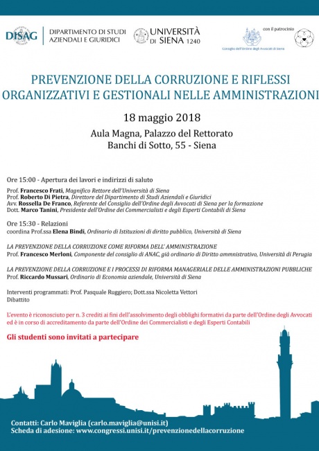 Convegno "Prevenzione della corruzione"