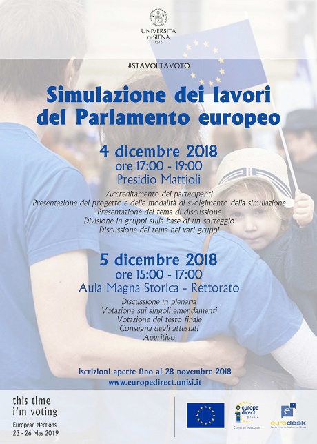 Simulazione dei lavori del Parlamento europeo Simulazione dei lavori del Parlamento europeo