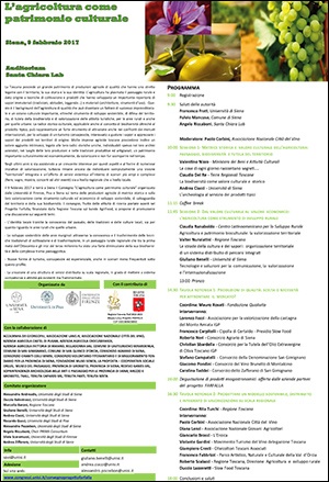 Convegno "L'agricoltura come patrimonio culturale" Convegno "L'agricoltura come patrimonio culturale"