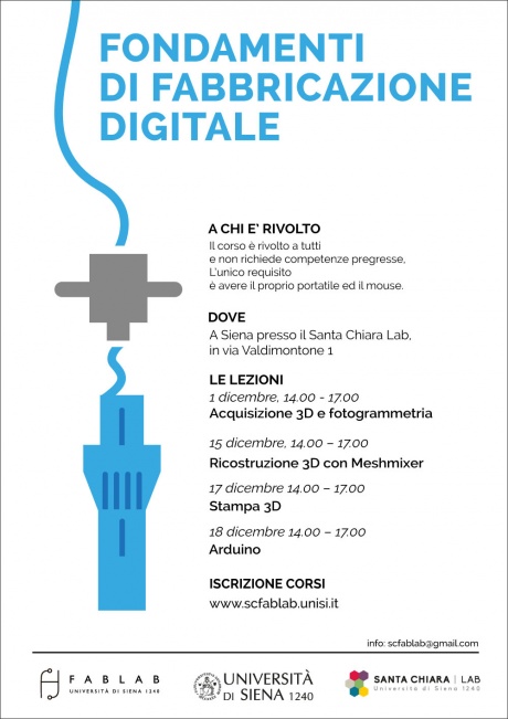 Corso di formazione "Fondamenti di fabbricazione digitale"