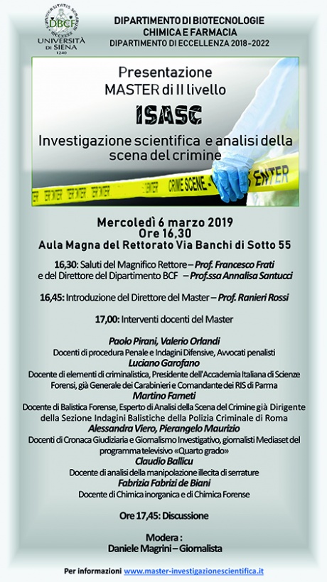  master in investigazione scientifica 