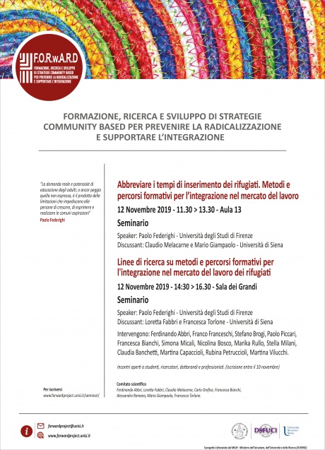 seminari sull'inserimento lavorativo dei rifugiati