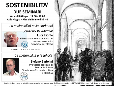 Seminari su sostenibilità, pensiero economico e felicità