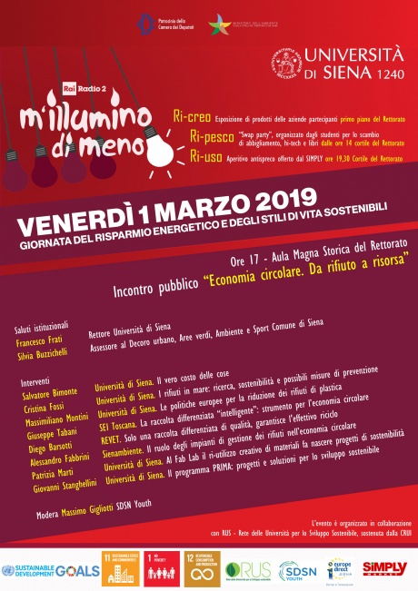 incontro pubblico “Economia circolare – da rifiuto a risorsa”