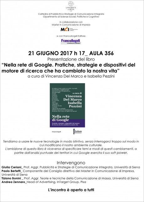 Presentazione del libro "Nella rete di Google"