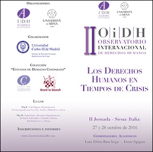 "Los derechos humanos en tiempos de crisis"