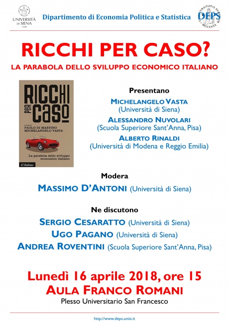 presentazione del volume “Ricchi per caso? 