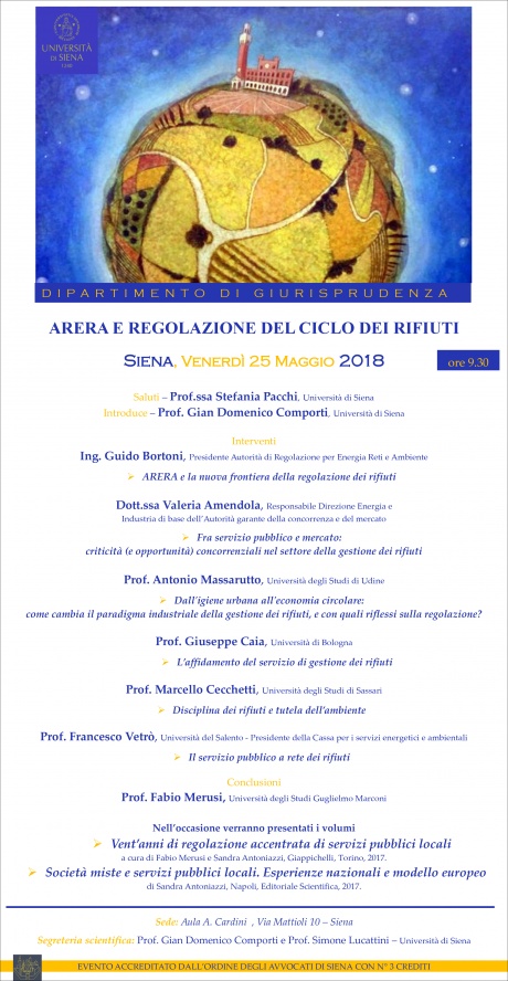 Convegno "Arera e regolazione del ciclo dei rifiuti"