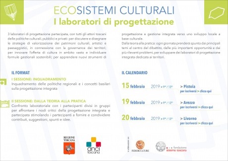laboratori di progettazione per "Ecosistemi culturali"