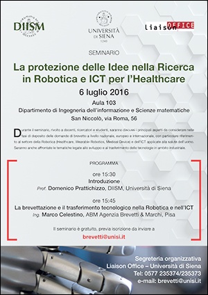 "La protezione delle idee nella ricerca in robotica e ICT per l'healthcare"