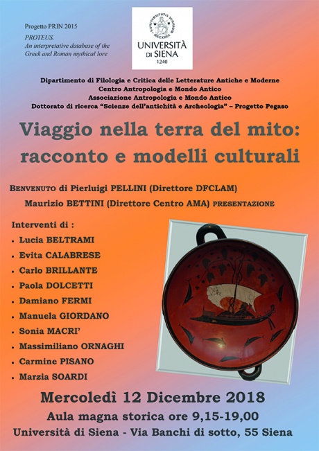 Viaggio nella terra del mito: racconto e modelli culturali Viaggio nella terra del mito: racconto e modelli culturali
