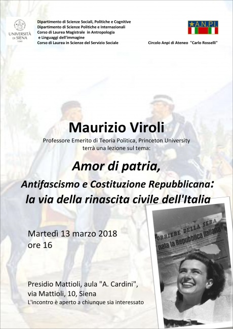 lezione del prof. Maurizio Viroli lezione del prof. Maurizio Viroli